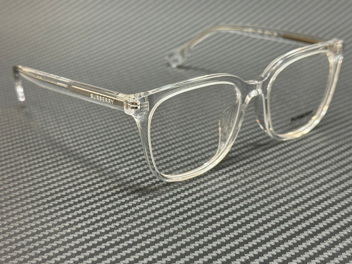 BURBERRY BE2361D 3024 Transparent Silver Men's 53 mm Eyeglasses | eBay