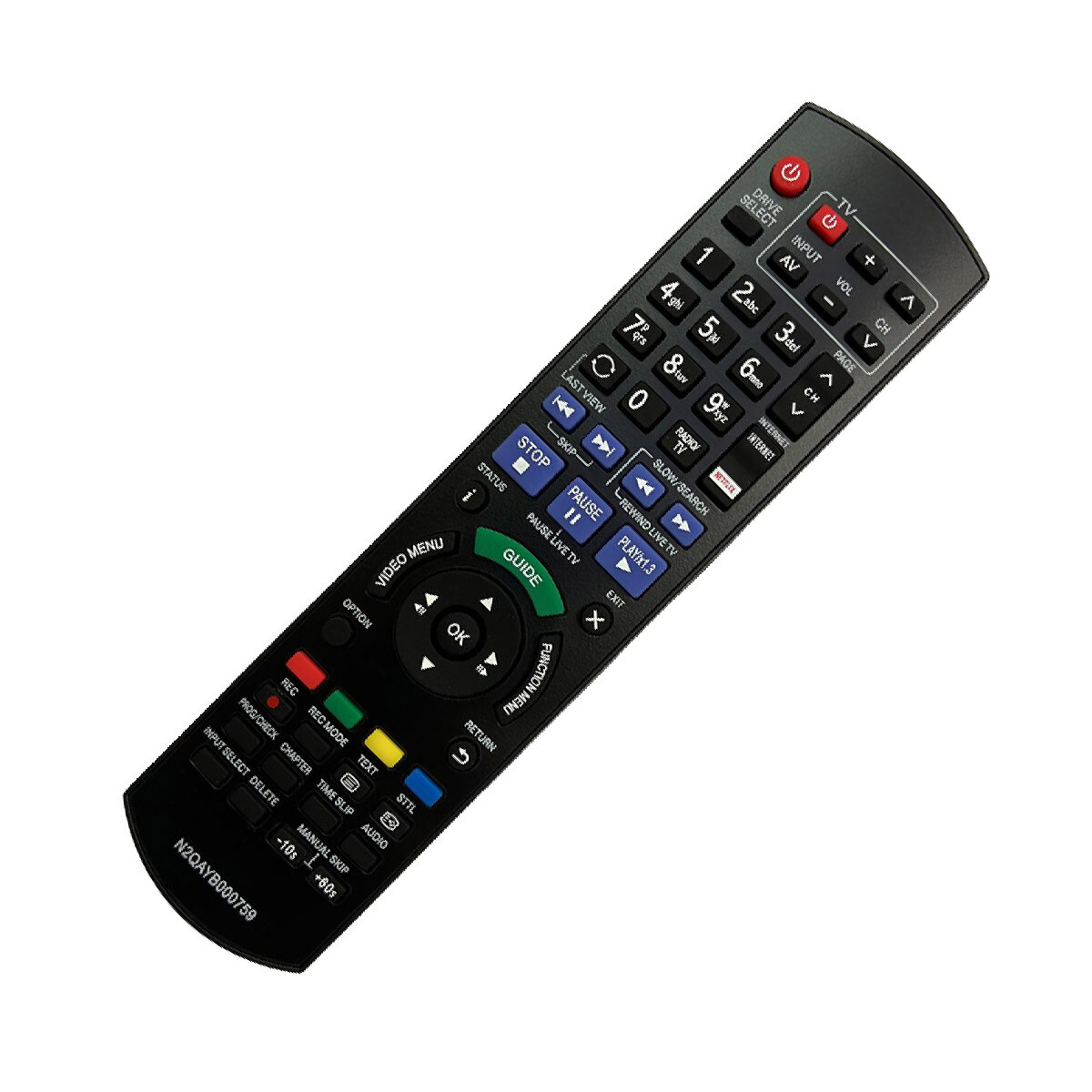 Thumbnail - Ersatz Fernbedienung Für Panasonic Dmrbst950 Blu-ray Player