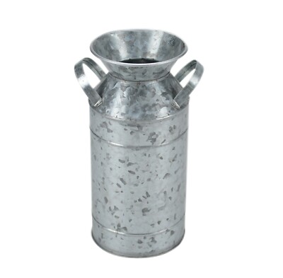 Galvanized Milk Jug with Handles for Home, Decoration, Lawn&Garden, Wedding