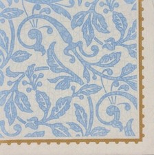 TWO Individual Napkins Blue  White Floral Lunch Decoupage 586 