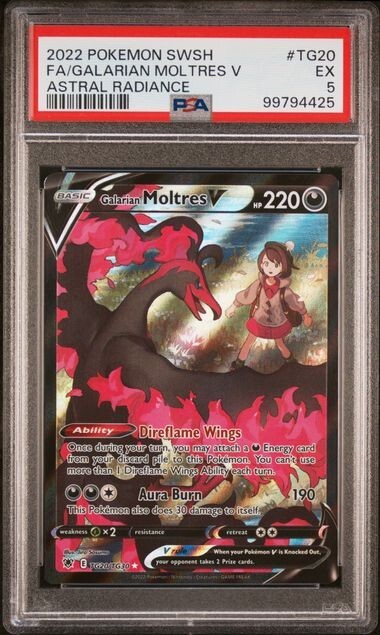 2022 Galarian Moltres V: Astral Radiance, PSA 5 (Pokémon TCG) | eBay