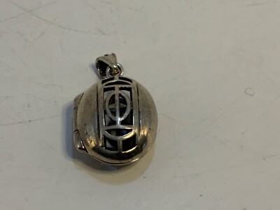 Kit Heath KH95 Sterling Silver Locket Celtic oval Shaped Opening.