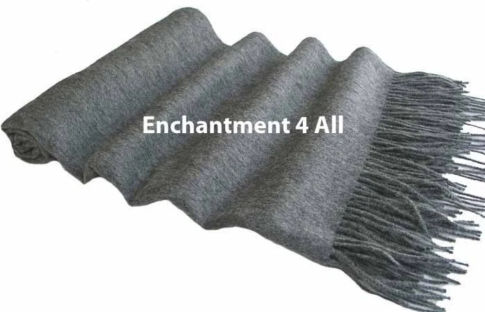 Nuevo Grande 28"X80" 100% Puro Cachemira 4 Capas Bufanda Chal Envoltura, Suave Cálido, Gris Foto 3 de 3