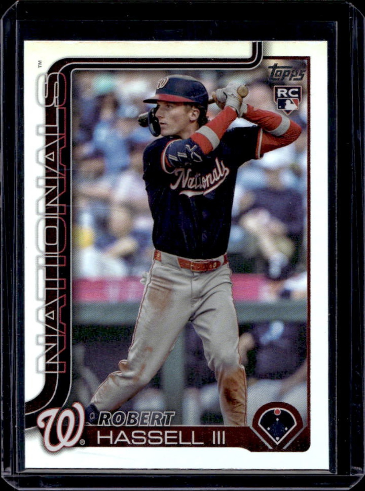 2025 Topps Update Robert Hassell III RC Rainbow Foil Rookie #US109 Nationals