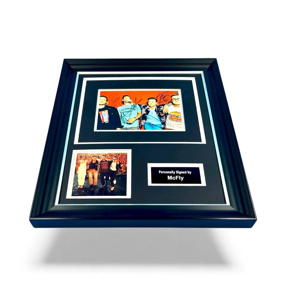 McFly SIGNED Luxury Framed Photo Display & COA Autographed Music Memorabilia - Image 3 of 4