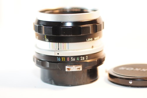 Nikon Nikkor-H 50mm f/2 NON AI Nippon Kogaku PRIME lens READ for F F2 Nikkormat - Picture 3 of 8
