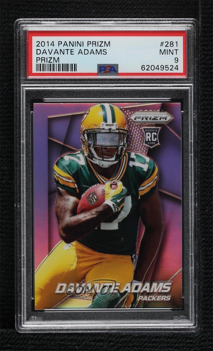 2014 Panini Prizm Silver Prizm Davante Adams #281 PSA 9 MINT 4hj