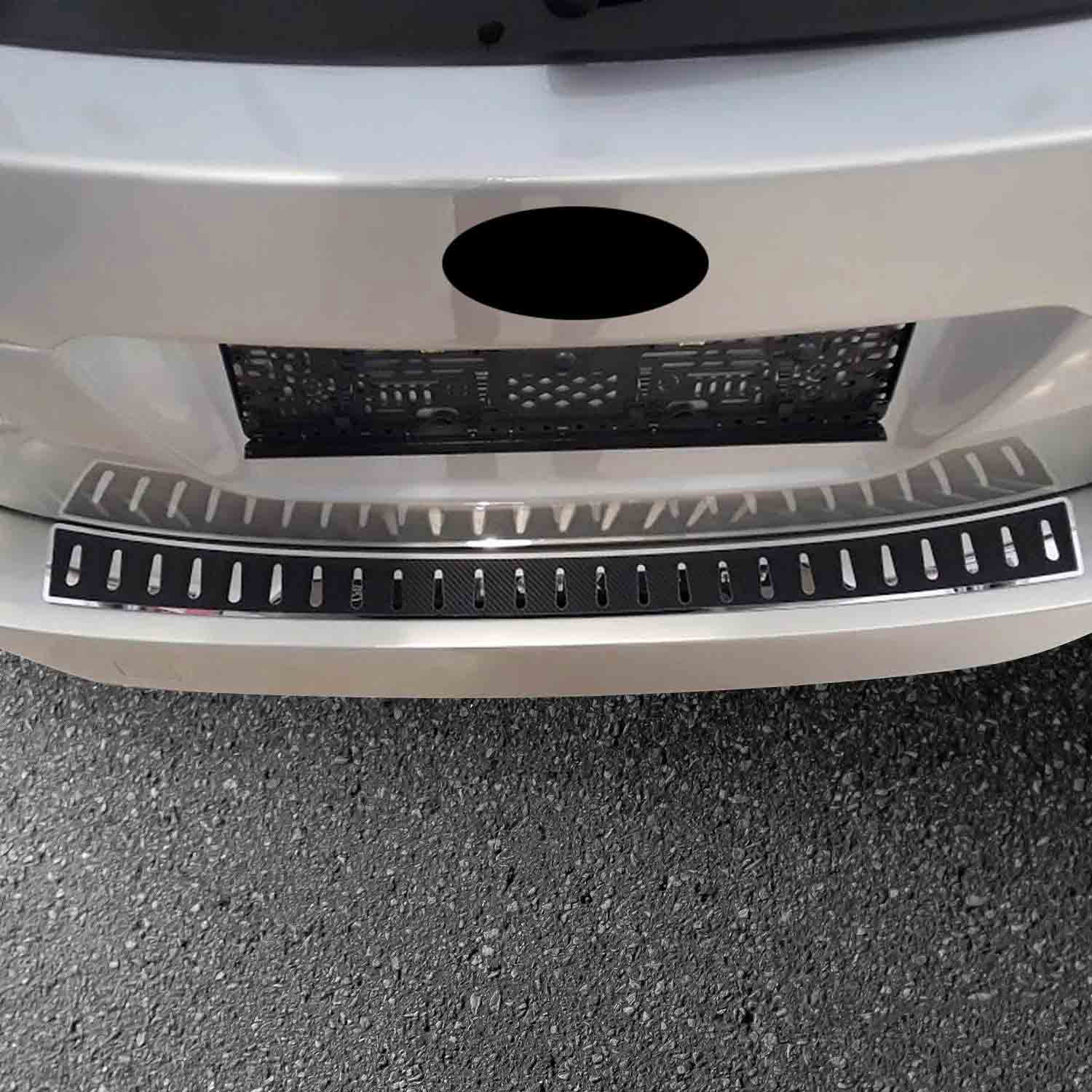 Ladekantenschutz Stoßstange für Subaru Outback 2015-19 Edelstahl carbon foliert