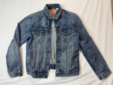 Levis Type 3 Denim Trucker Jacket Men's Large Faded Wash Iconic 70589 Blue