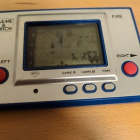 Nintendo Game & Watch Silver Fire RC-04 Wide Screen 1980 Tested