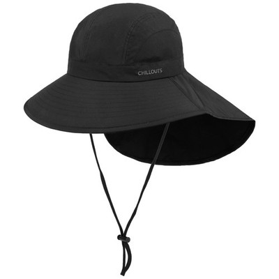 CHILLOUTS Sonnenhut mit Nackenschutz Sommerhut Strandhut Safarihut