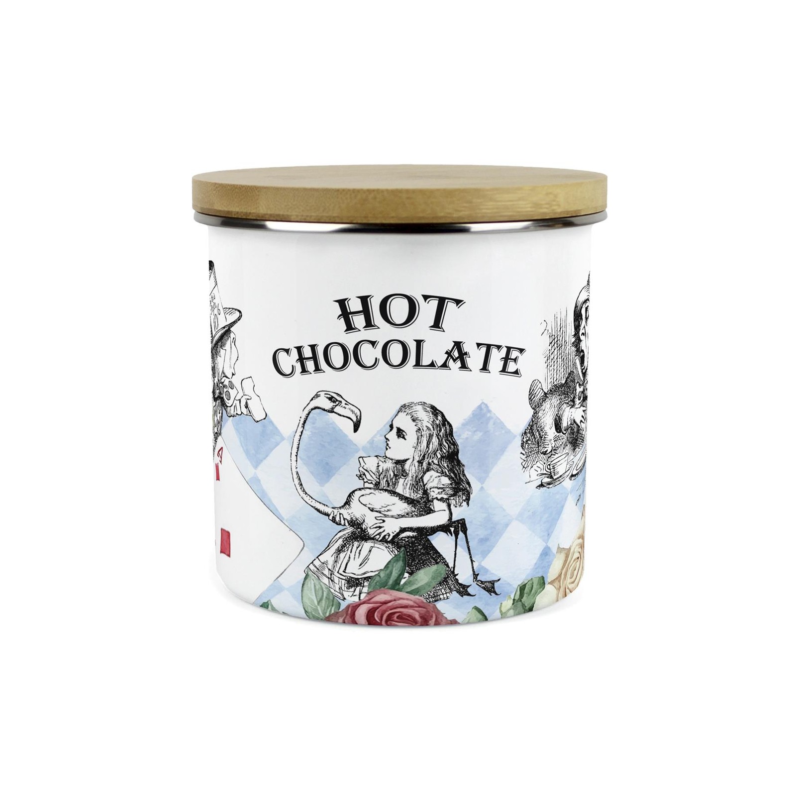 Alice's Adventures in Wonderland Hot Chocolate Canister - Kitchen Storage Gift