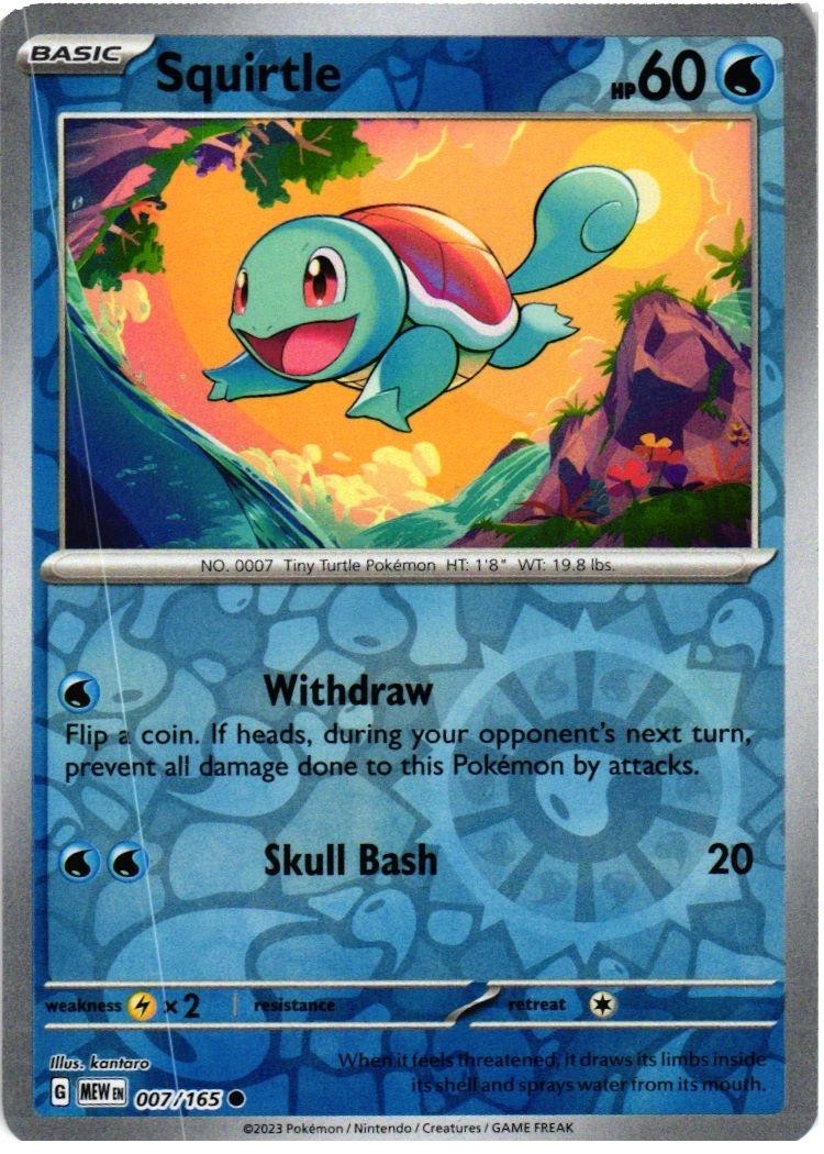 Squirtle 007/165 C 151 NM