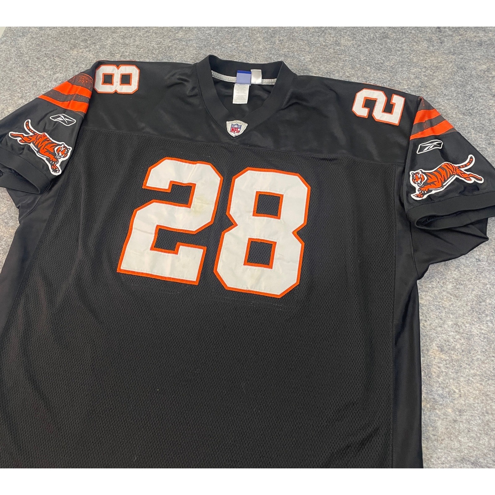 VTG Reebok Corey Dillon Cincinnati Bengals Authentic Jersey #28 Size 60/4XL Sewn thumbnail 2