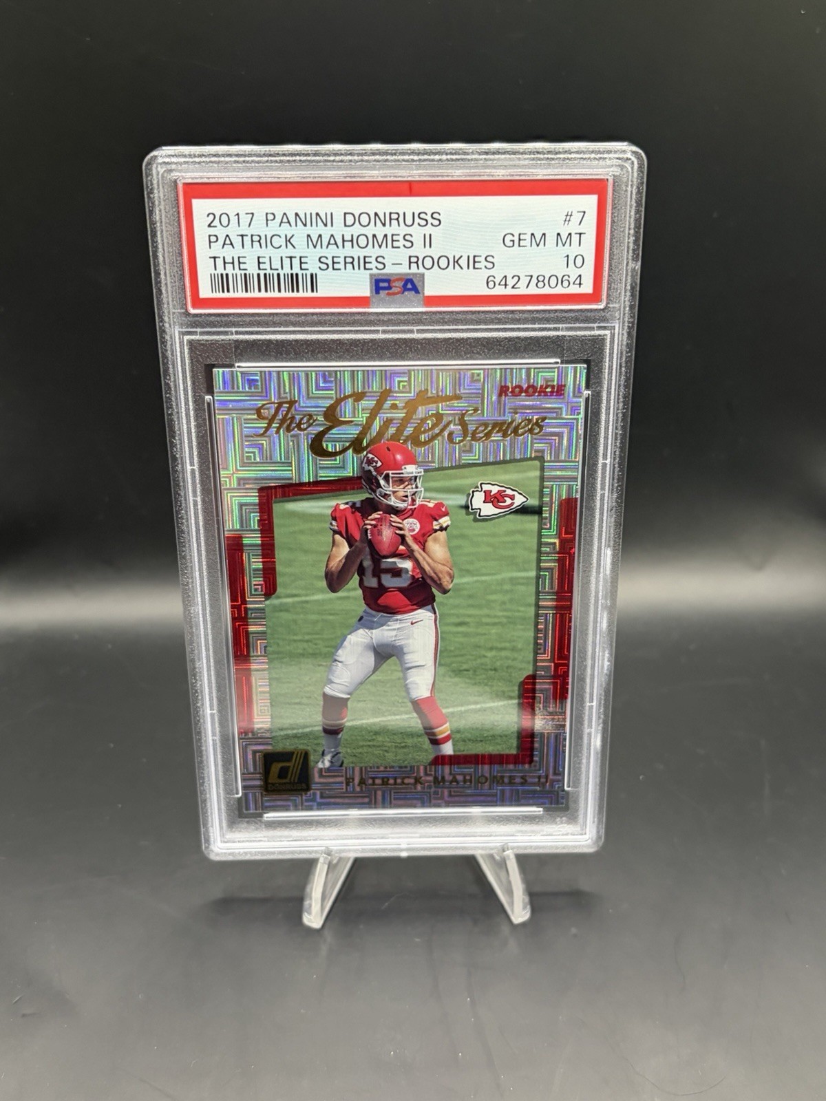 Patrick Mahomes Panini Donruss the Elite Series Rookie #7 Rookies