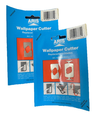 2 ARIS Original Spare Replacement Blades for JML / ARIS Wallpaper Cutter NOS