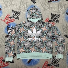 adidas Zoo Hoodie All Over AOP Girl's XL Sweatshirt Pullover
