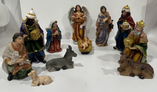 5 Inch Nacimiento Christmas Nativity Set 11Pc Resin Figurines