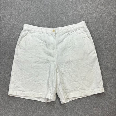 Ralph Lauren Shorts Damen Taille 34 Weiß Klassisch Canvas Retro USA Ladies*