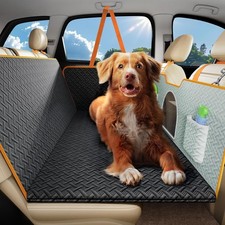 Back Seat Extender for Dogs, Hard Bottom Car Seat Cover for Dogs Holds 500lbs,