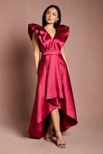 Coast Red Fit & Flare Dress Womens Occasion Dresses