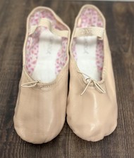 CAPEZIO Women's Pink Leather BALLET SHOES Size 10 Dance