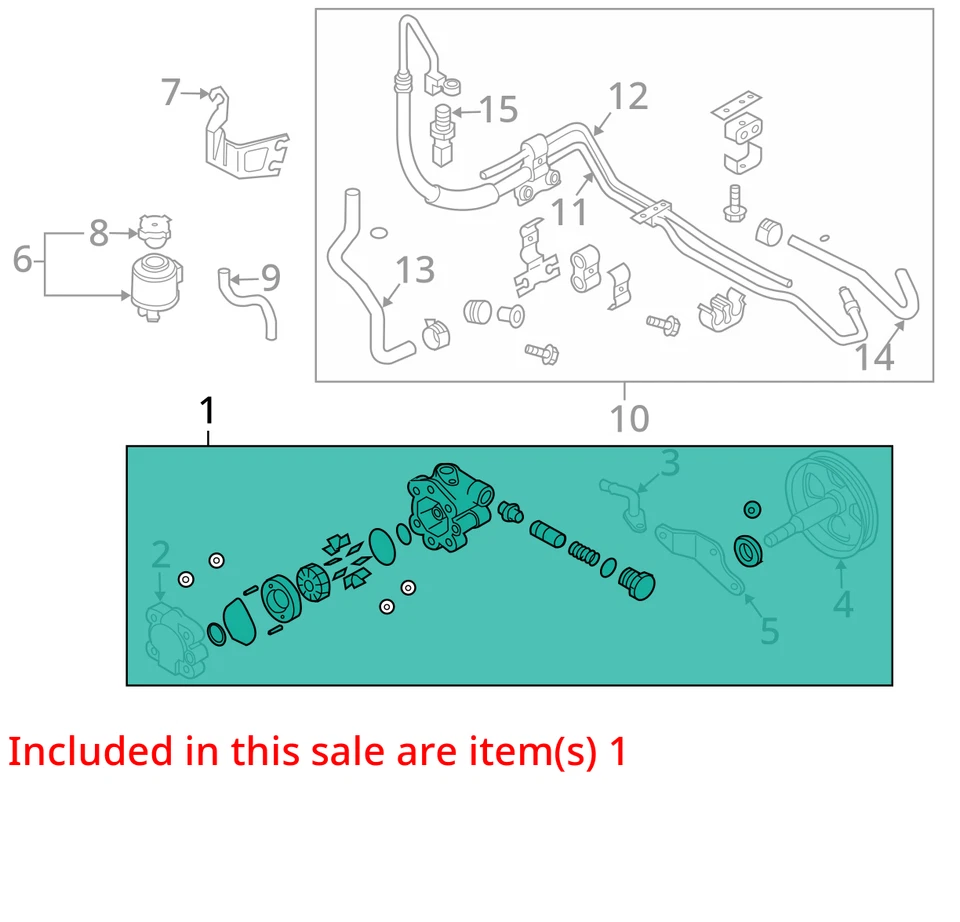 Power Steering Pump 2 Door Coupe Fits 03-07 INFINITI G35 2309010 Foto 3 de 4