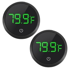 2pcs Fish Tank Digital Thermometer with LCD Display for Aquarium Temperature
