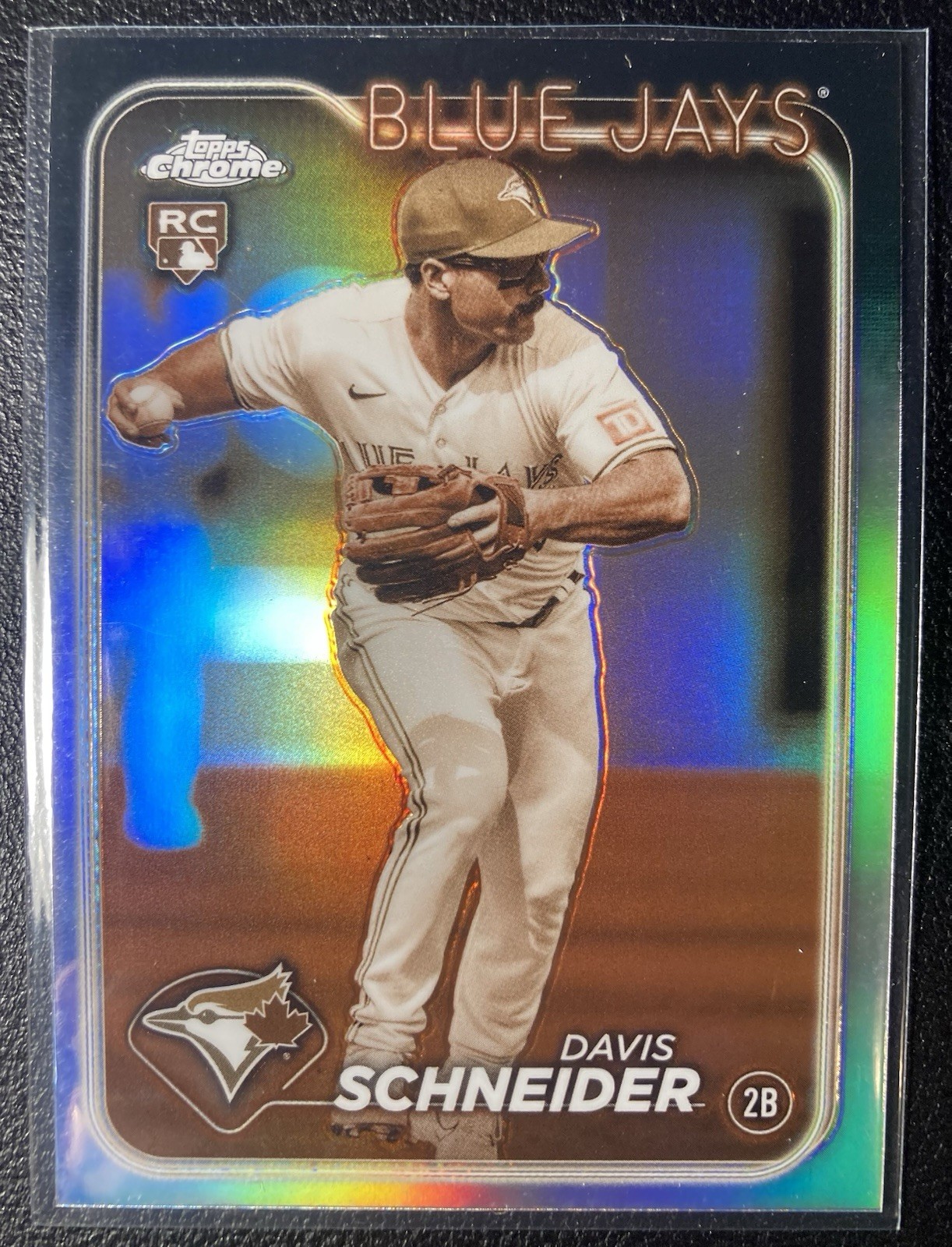 Davis Schneider Jays Rookie Sepia Refractor #290 2024 Topps Chrome