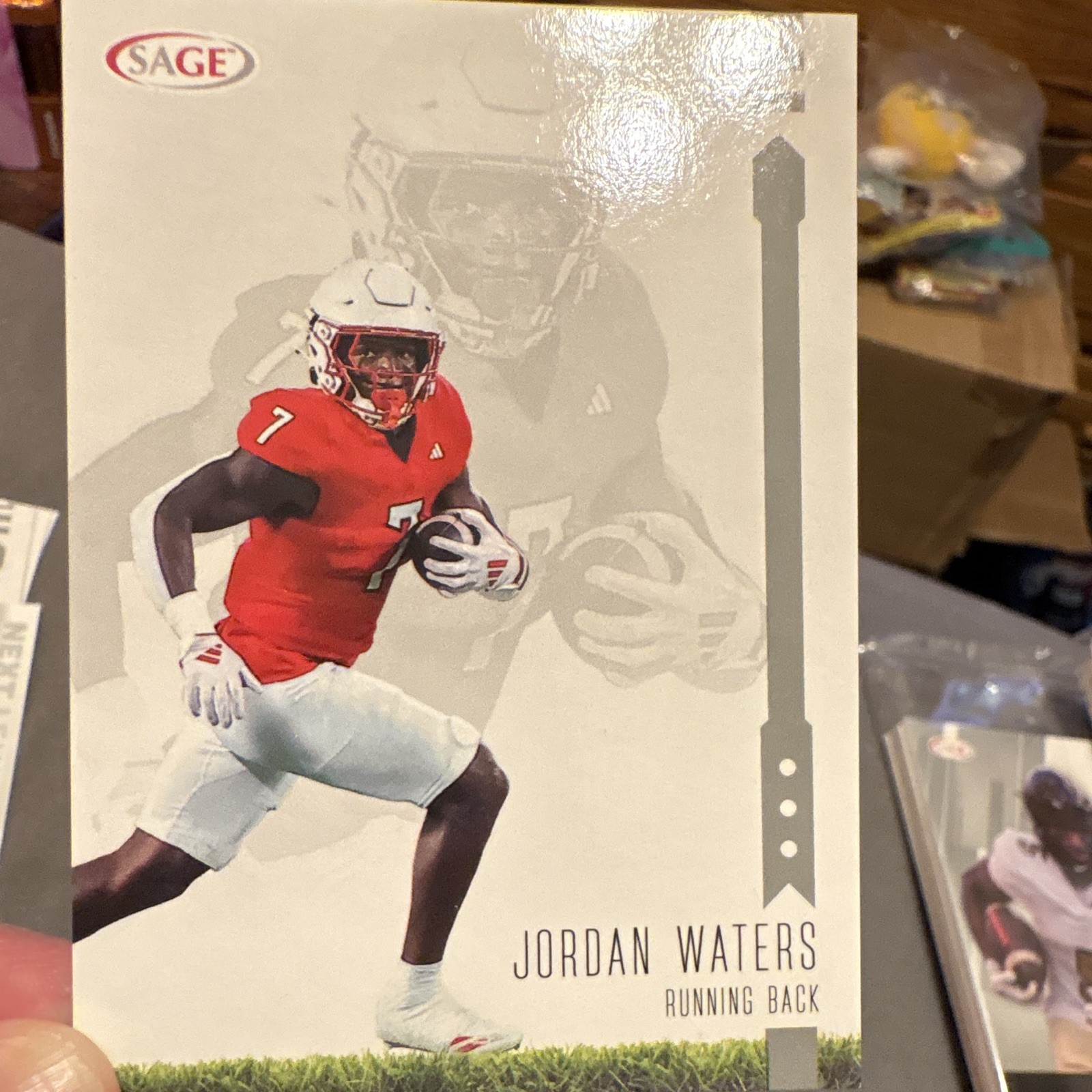 SAGE 2025 Sage Low Series Jordan Waters Base #25 NCAA Football