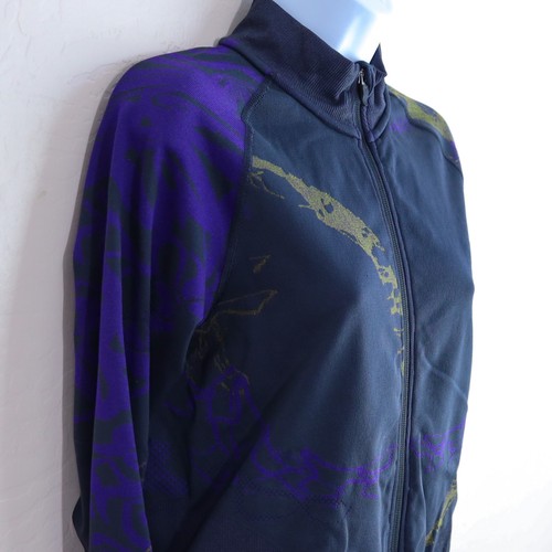 Gymshark Sweat Seamless Zip Up Jacket XXL Black Purple Olive Print Performance - Picture 4 of 10