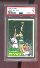 1981-82 Topps #75 Kevin McHale ROOKIE RC PSA 5 Graded Basketball Card 1982 East. rookie card picture