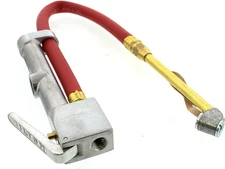 Inflator Gage with Dual Head Chuck 15 Hose