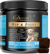 Hip and Joint Soft Chews for Dogs   90 Count   Glucosamine, MSM, Chondroitin, Om