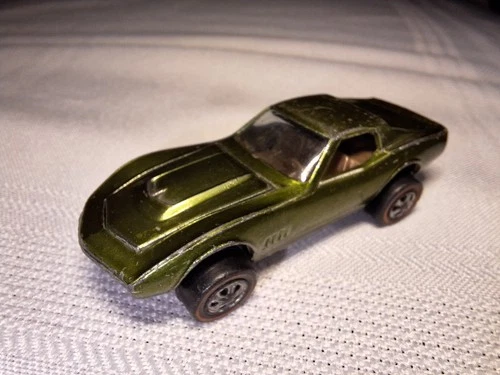 1968 Redline Hot Wheel - CUSTOM CORVETTE - US / GREEN