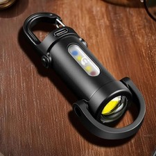 1x 1200LM Super Bright Mini Keychain Flashlight Waterproof Rechargeable LED