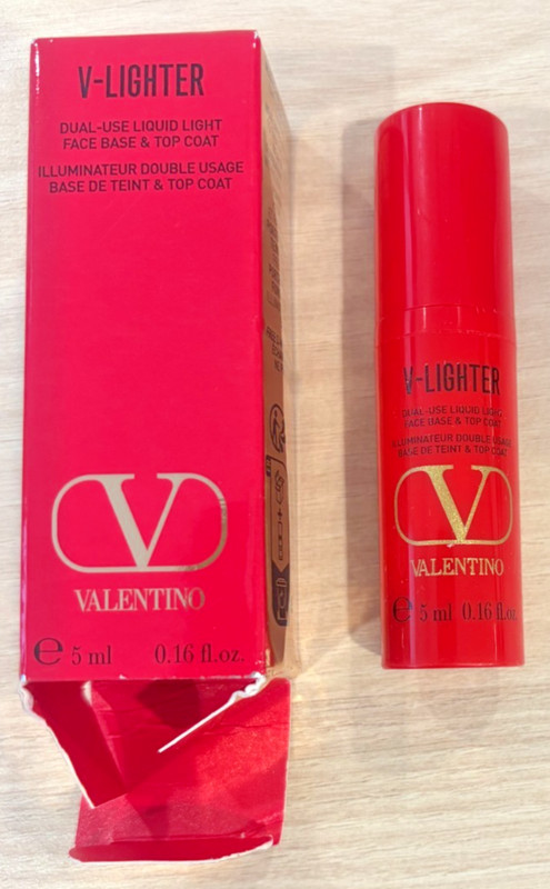 VALENTINO V-Lighter Dual Light Face Base Top Coat Illuminating ROSA 0.16 fl.