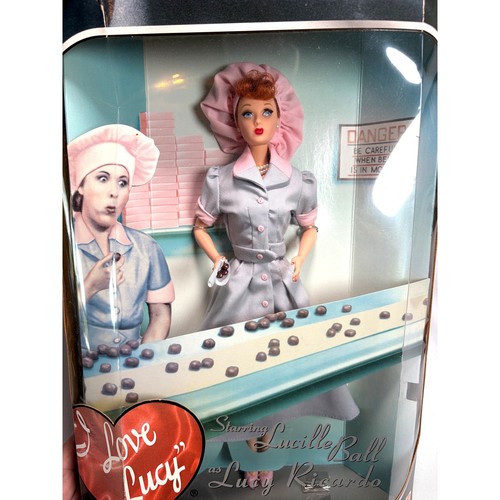 1998 I Love Lucy Job Switching Chocolate Factory Doll Mattel Classic Edition Box