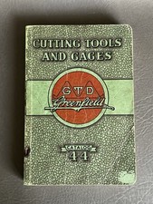 Vintage GREENFIELD CUTTING TOOLS & GAGES Catalog #44 1944 Machinist Tap & Die