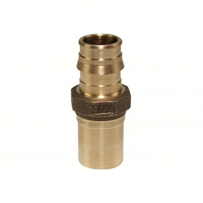 Uponor Lfp4507575 Strt, Brass, Barbed 3/4'', Press-Fit 3/4''