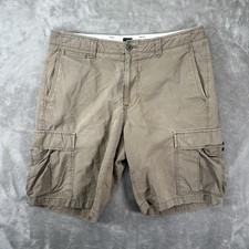 Vintage Y2k Gap Cargo Shorts Mens Medium 35 Brown Khaki