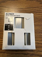 Gancio da Parete Pieghevole Ikea Klyket Alluminio Beige Nuovo