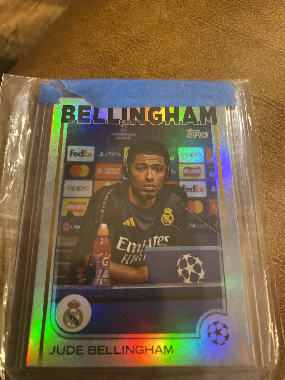 2025 Topps Uefa Champions Jude Bellingham SP Variation Silver