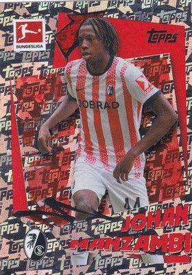 JOHAN MANZAMBI   25-26 TOPPS BUNDESLIGA STICKER    RISING STAR # 97