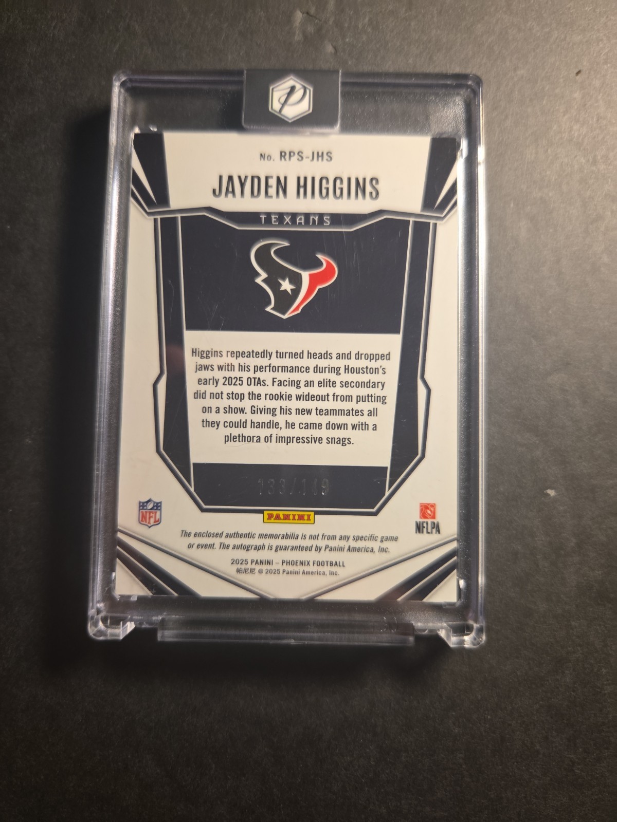 jayden higgins Jumbo Patch Auto 133/149 view 2