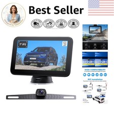 Wired Backup Camera Kit with 7" HD Monitor - Night Vision Waterproof