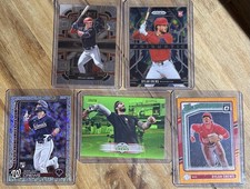 Topps/Panini/Donruss 2024-2025 Dylan Crews Shimmer Foil/Orange Prizm   (x5)