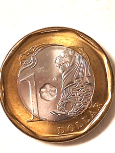 2017 Singapore One Dollar  . Great Collection