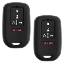 2 Key Fob Remote Skin Shell Case Cover Replacement for Honda KR5V1X
