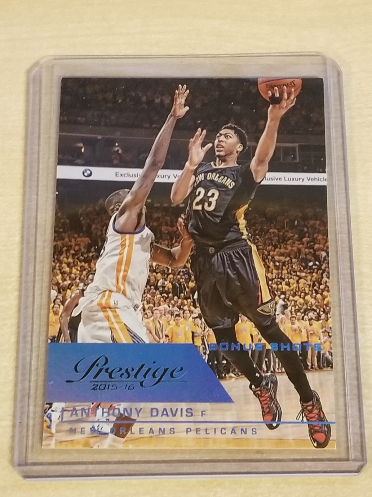 2015-16 Prestige Bonus Shots Teal #193 Anthony Davis Pelicans /99